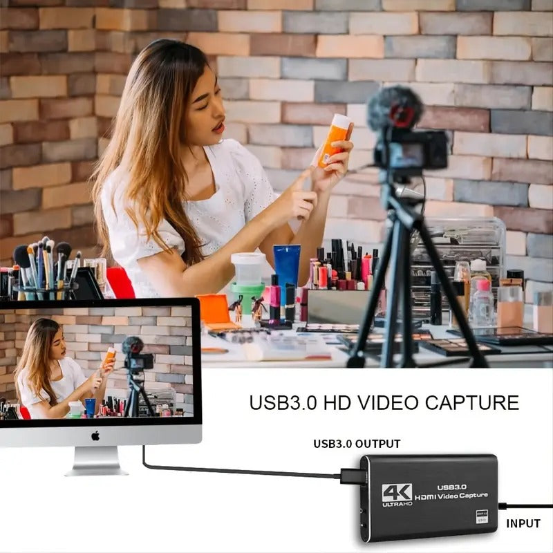 Tarjeta de Captura HDMI 4K con USB 3.0 para Streaming