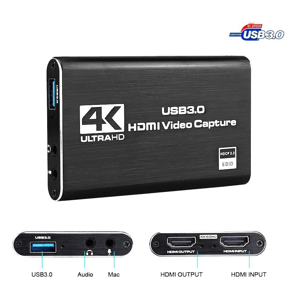 Tarjeta de Captura HDMI 4K con USB 3.0 para Streaming